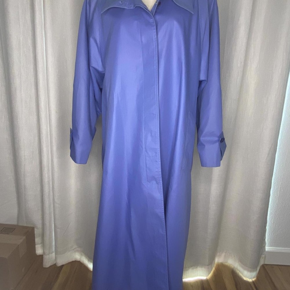 Blue London Fog raincoat - Women's size 16